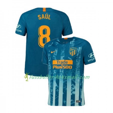 Fußballtrikots Atlético Madrid Saul 8 2018-2019 Kurzarm Ausweichtrikot kaufen
